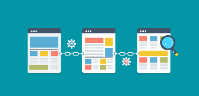 link building with three pages