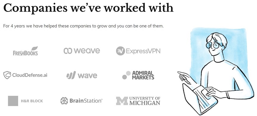 Companies We Have Worked With Section