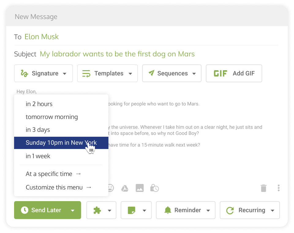 rightinbox sample email