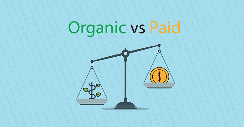 organic vs paid on a scale