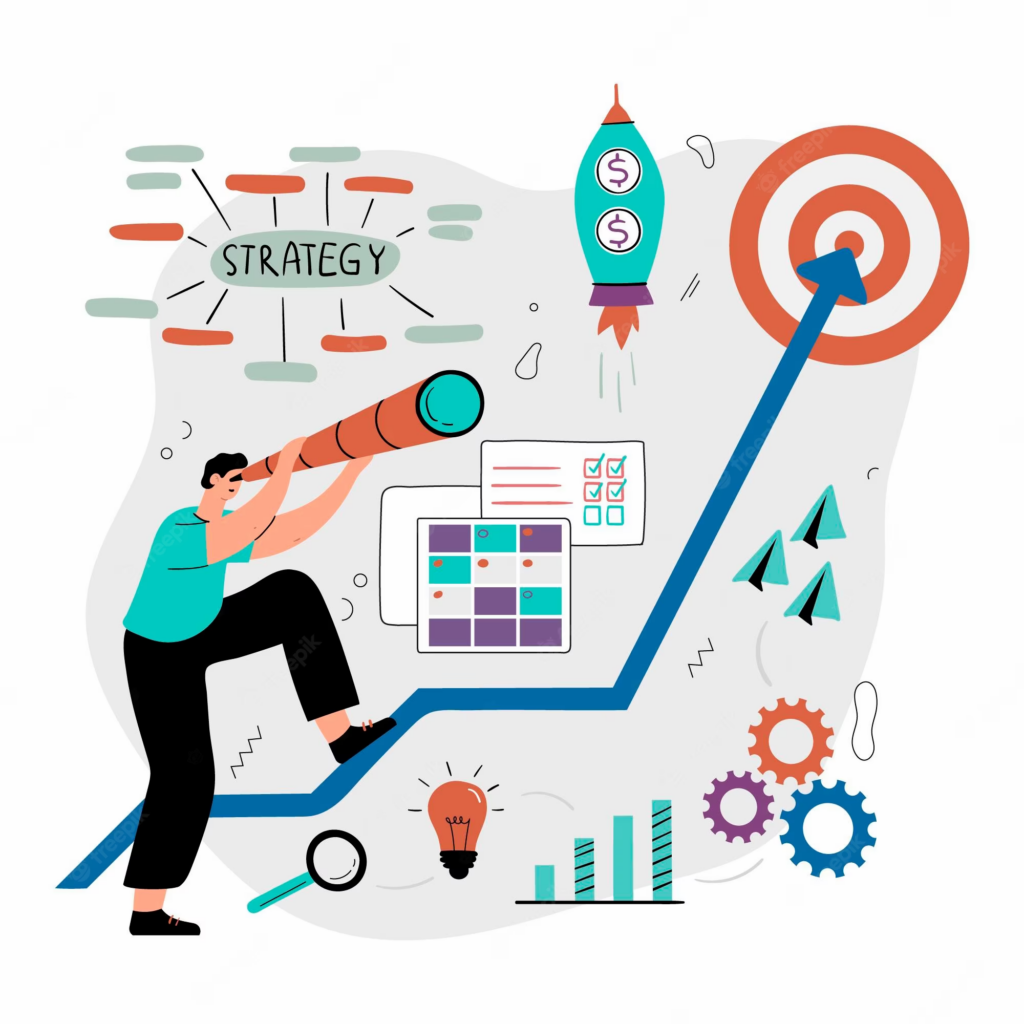 blogger outreach strategy vetctor picture